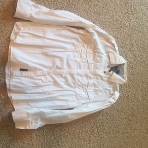 Roar white LS button up